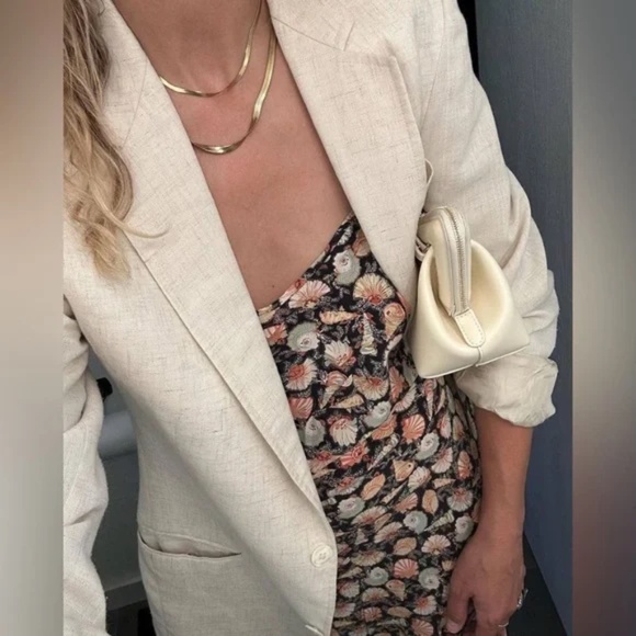 DÔEN Sasha Dress in Nior Tressors De La Mer 100% Silk XS - Picture 4 of 16